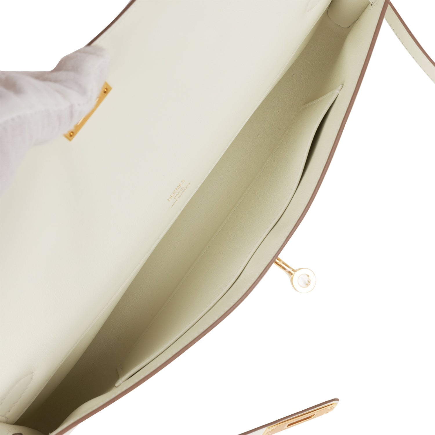 Hermès Kelly Cut Mushroom Swift Gold Hardware